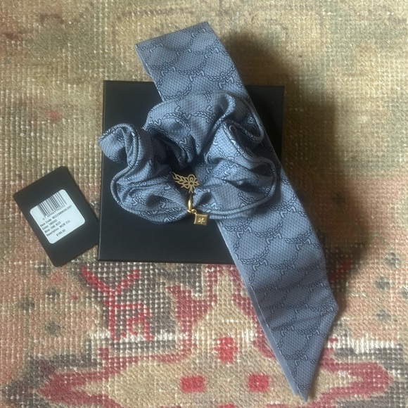 MCM Accessories - NWT MCM Indigo Hair Scrunchy with Removable Tie/Twilly